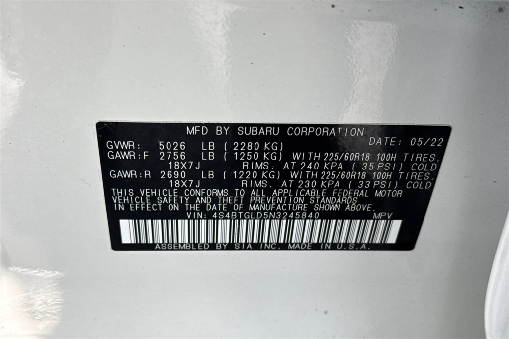 used 2022 Subaru Outback car, priced at $28,940