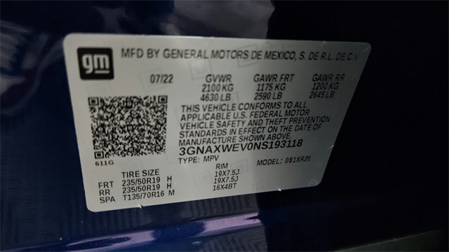 2022 Chevrolet Equinox RS AWD 2022 Chevrolet Equinox RS AWD