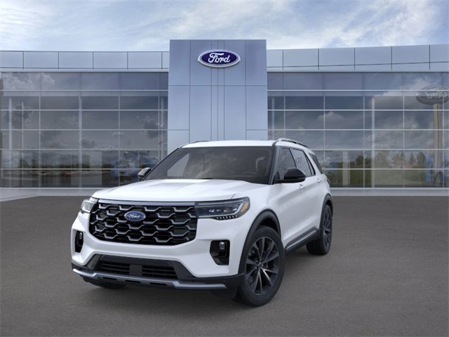 2025 Star White Metallic Tri-Coat Ford Explorer Platinum 4X4 SUV