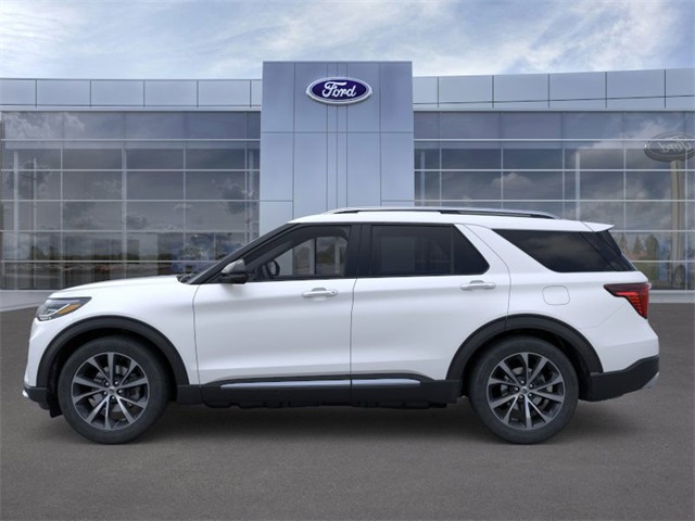 2025 Star White Metallic Tri-Coat Ford Explorer Platinum 4X4 SUV