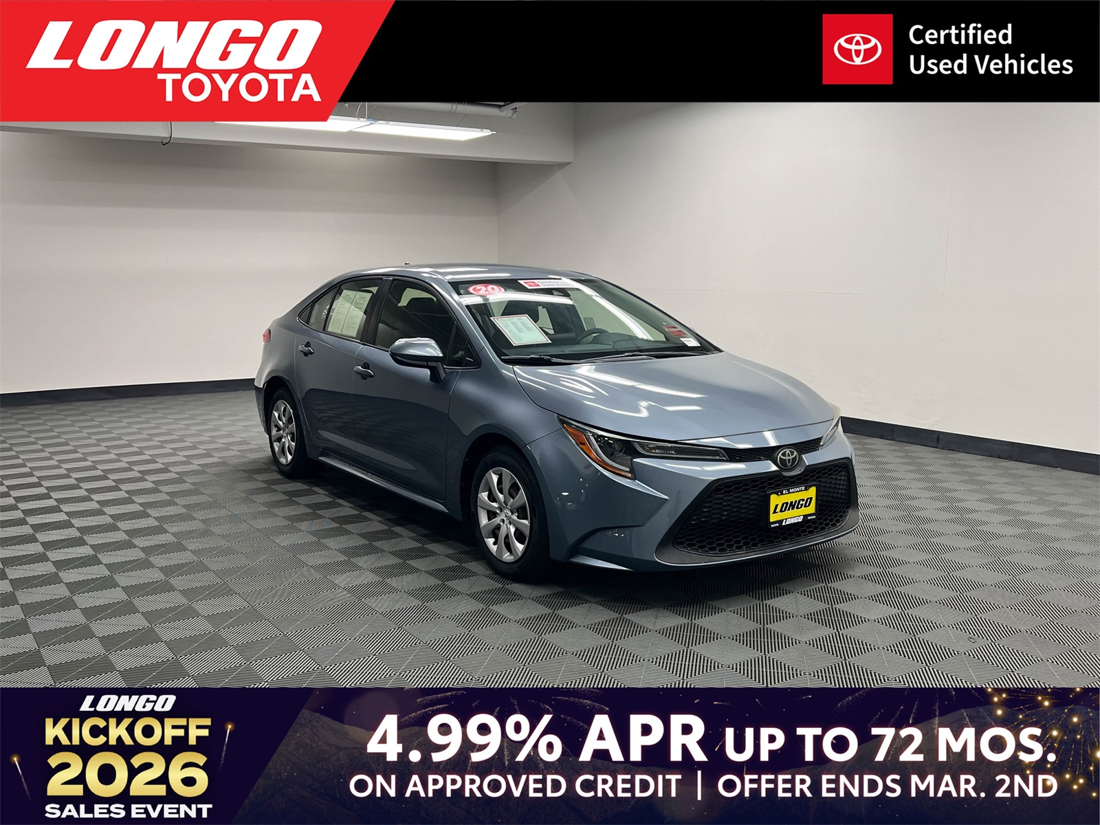 used 2020 Toyota Corolla car, priced at $18,488