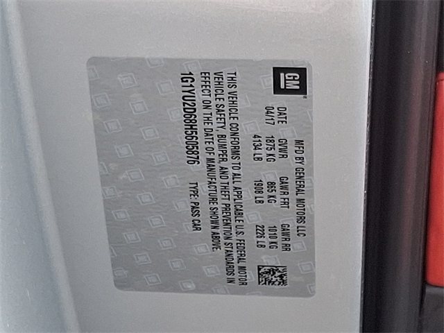 used 2017 Chevrolet Corvette car, priced at $74,994