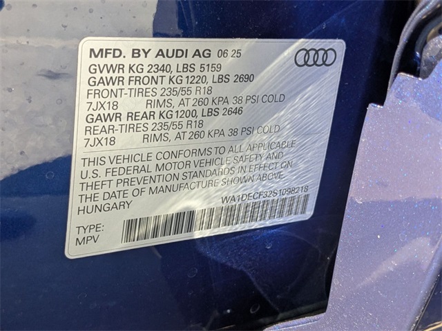 new 2025 Audi Q3 car, priced at $39,060