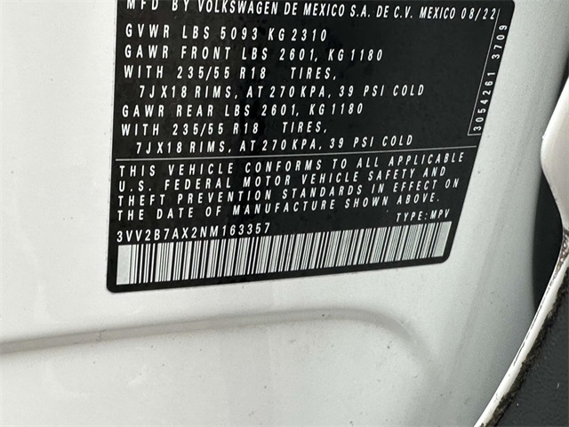 used 2022 Volkswagen Tiguan car, priced at $26,904