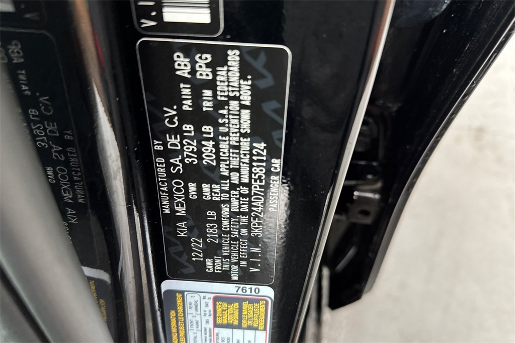 used 2023 Kia Forte car, priced at $17,924