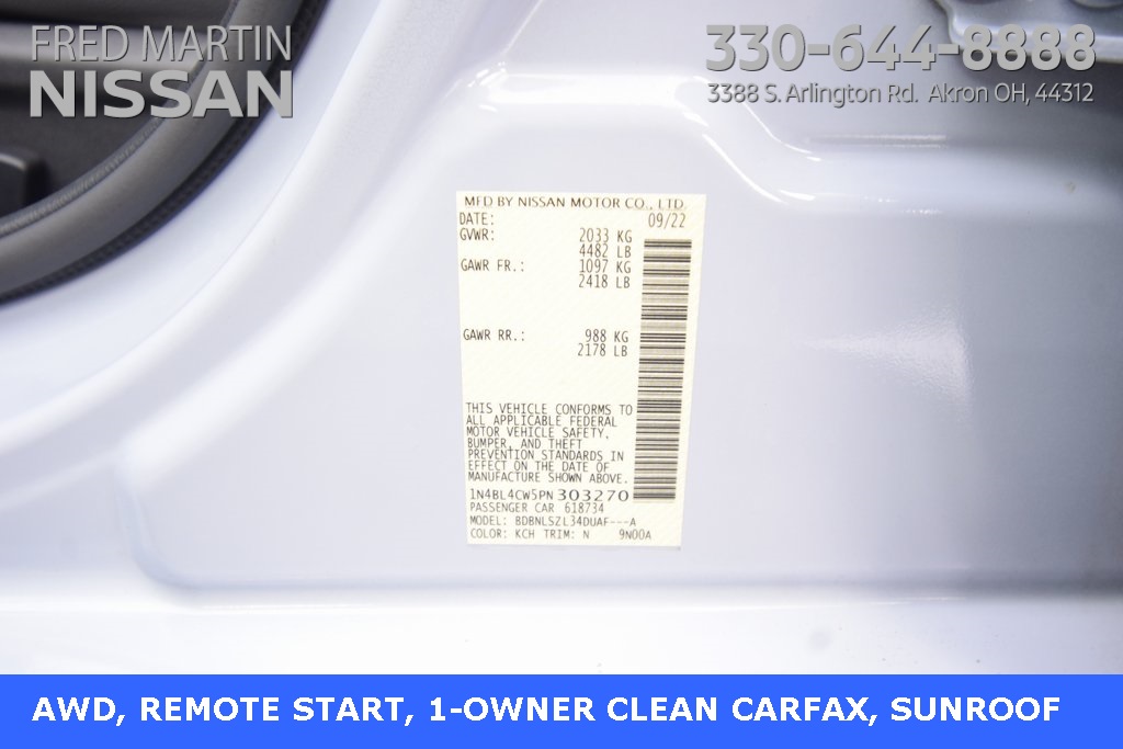 used 2023 Nissan Altima car, priced at $25,140
