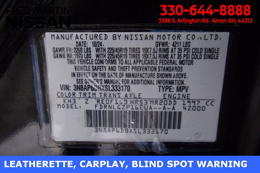 used 2025 Nissan Kicks car, priced at $26,500