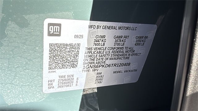 new 2026 Chevrolet Tahoe car, priced at $77,675