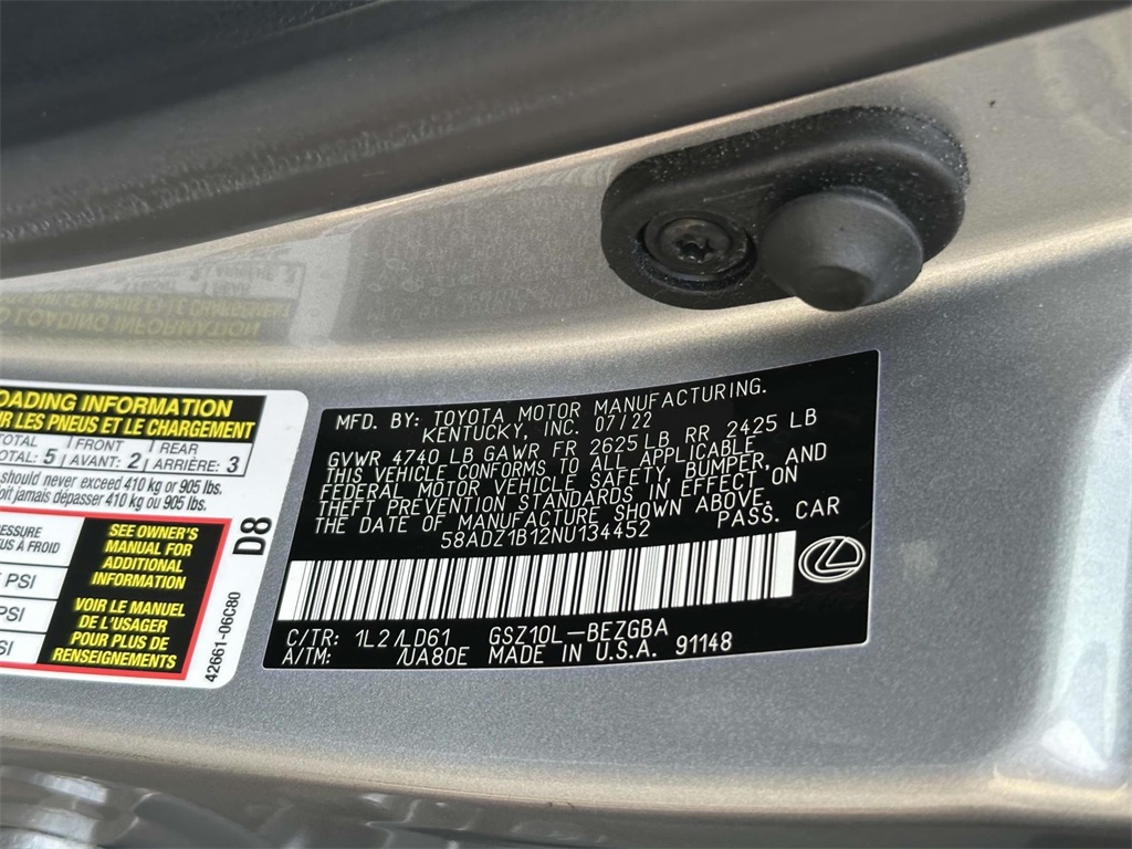 used 2022 Lexus ES car, priced at $37,495