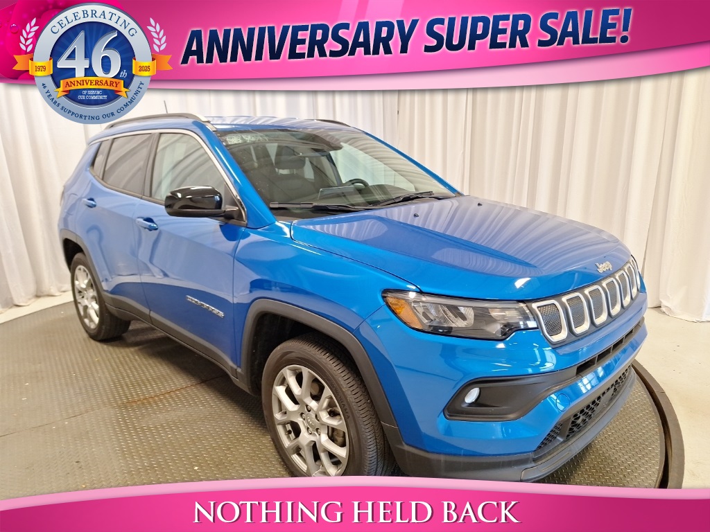 used 2022 Jeep Compass car, priced at $23,040