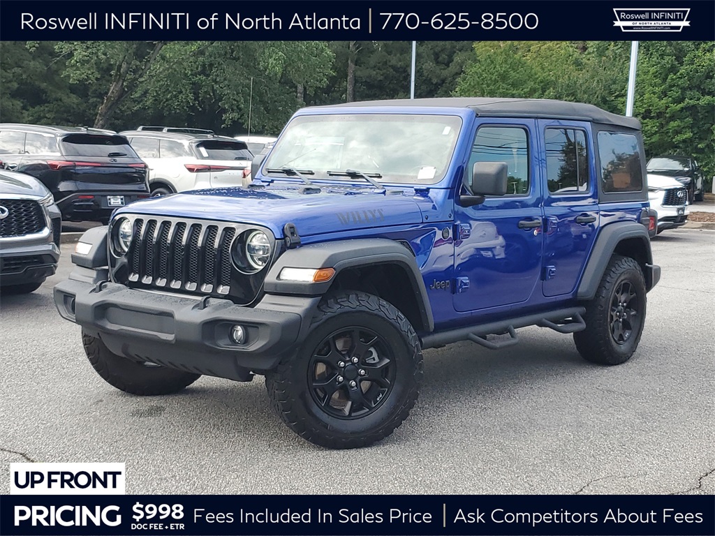 used 2020 Jeep Wrangler car, priced at $26,998