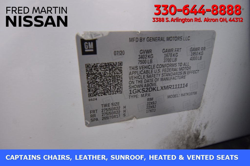 used 2021 GMC Yukon car, priced at $47,048