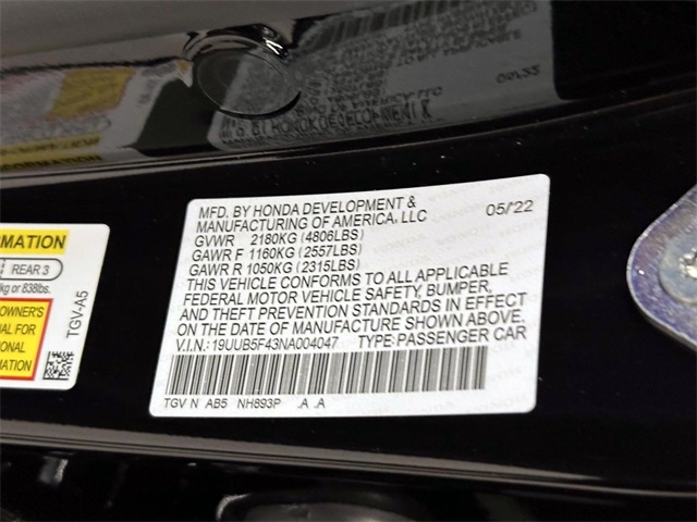 used 2022 Acura TLX car, priced at $33,500