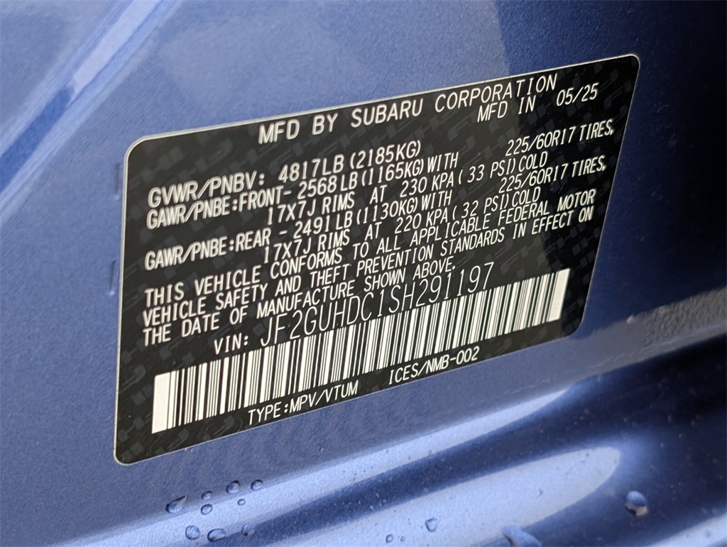 new 2025 Subaru Crosstrek car, priced at $30,700