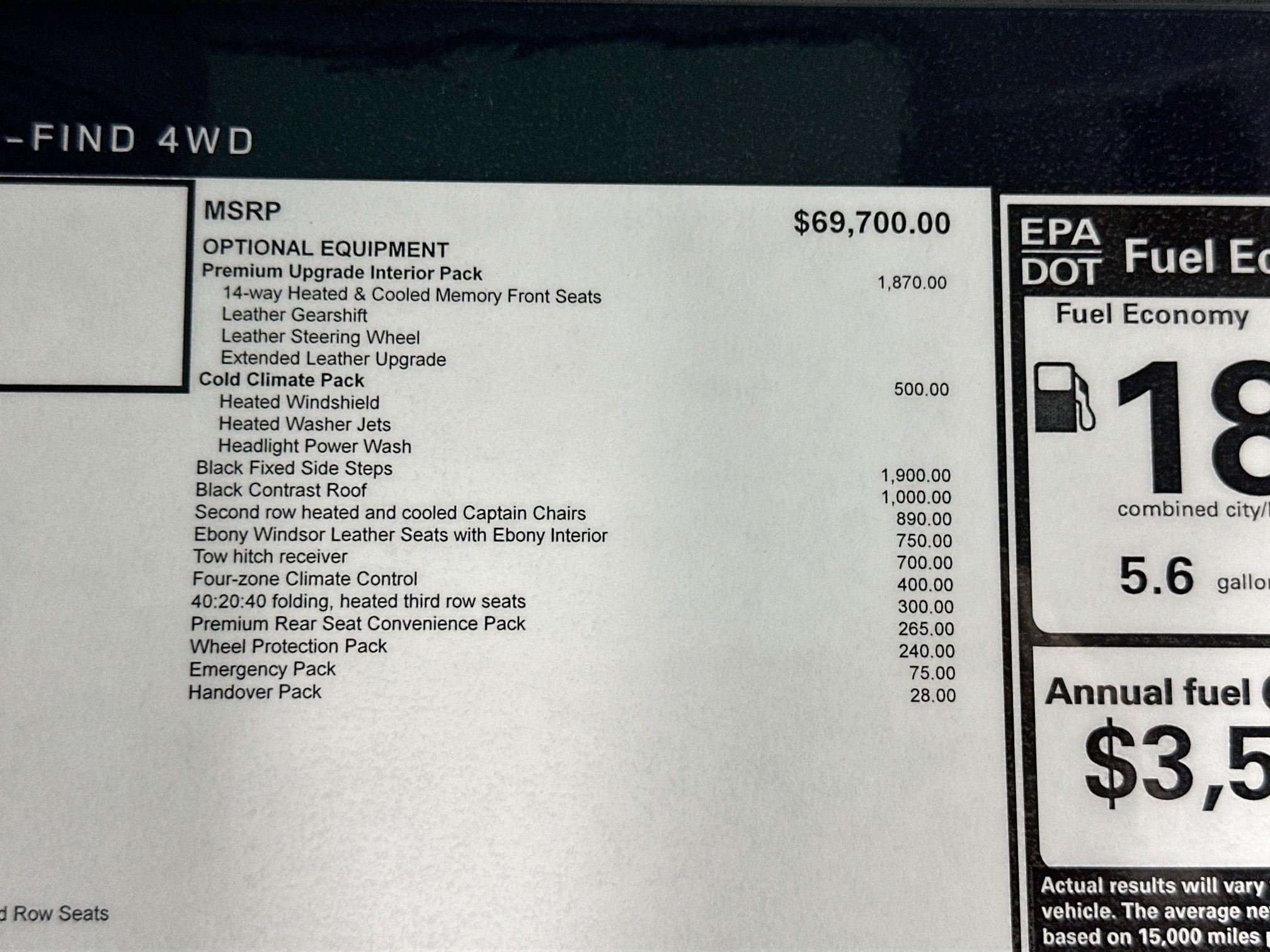 used 2025 Land Rover Defender 130 car, priced at $72,995
