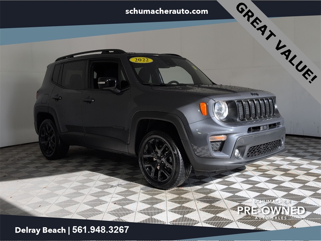 used 2022 Jeep Renegade car, priced at $18,000
