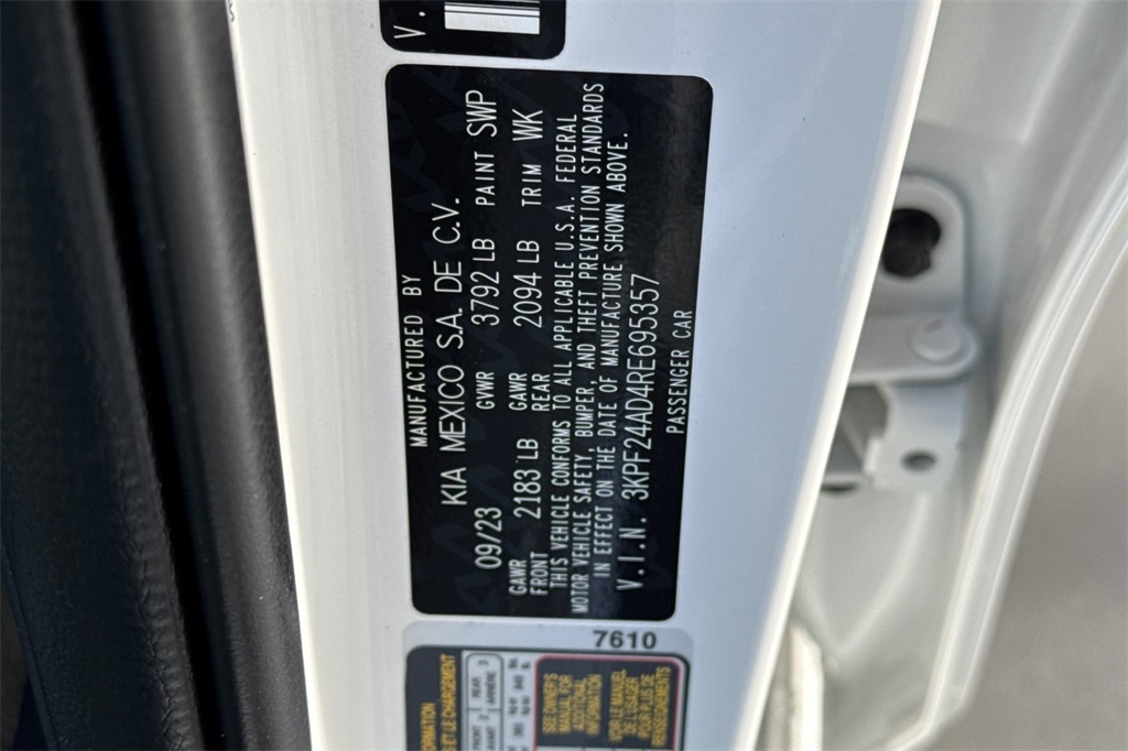 used 2024 Kia Forte car, priced at $18,957