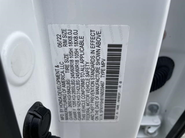 used 2022 Honda Pilot car, priced at $32,631