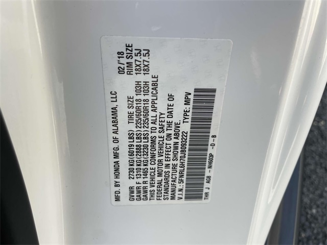 used 2018 Honda Odyssey car, priced at $18,412