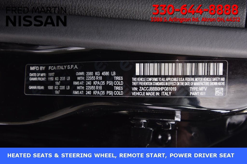 used 2017 Jeep Renegade car, priced at $11,990