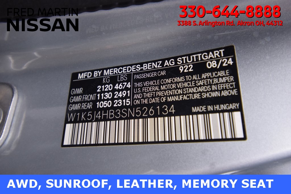 used 2025 Mercedes-Benz CLA car, priced at $39,997