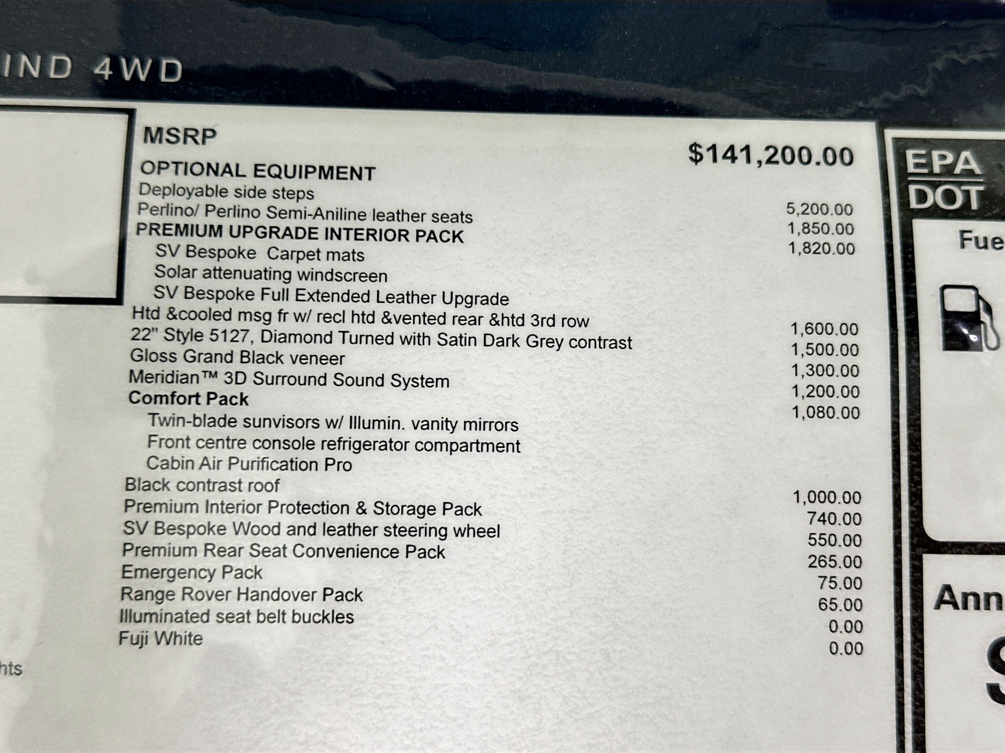 new 2025 Land Rover Range Rover car, priced at $161,595