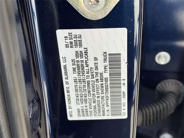 used 2019 Honda Ridgeline car, priced at $23,262