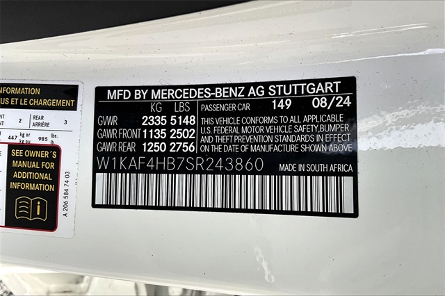 used 2025 Mercedes-Benz C-Class car, priced at $46,635