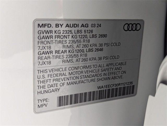 used 2024 Audi Q3 car, priced at $35,981