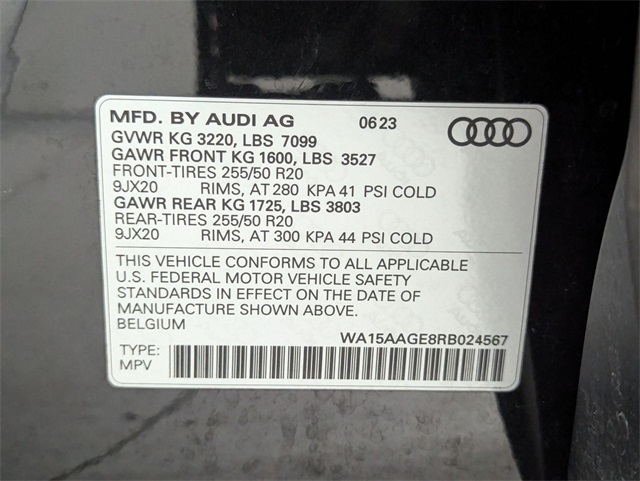 used 2024 Audi Q8 e-tron car, priced at $40,481