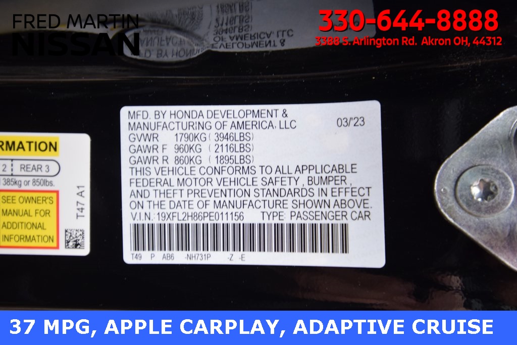 used 2023 Honda Civic car, priced at $24,030