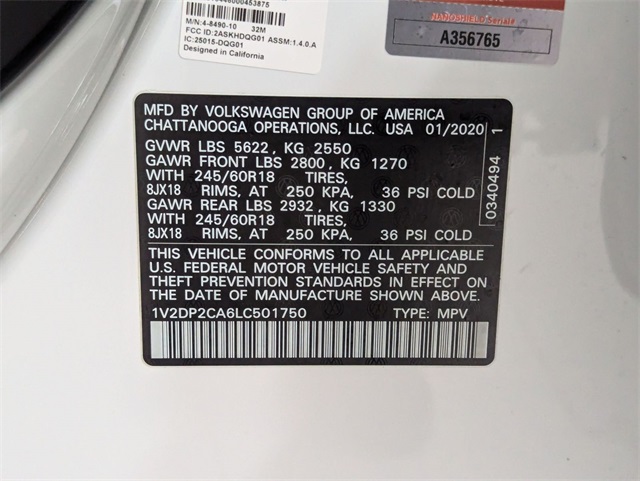 used 2020 Volkswagen Atlas car, priced at $18,981