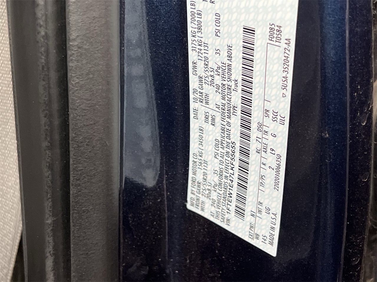 used 2020 Ford F-150 car, priced at $35,996