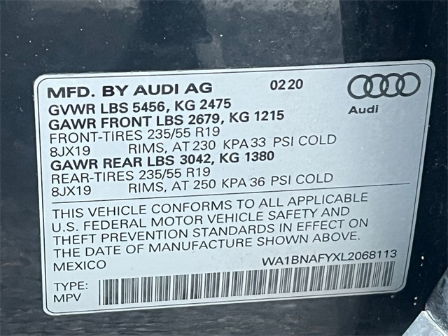 used 2020 Audi Q5 car, priced at $24,911