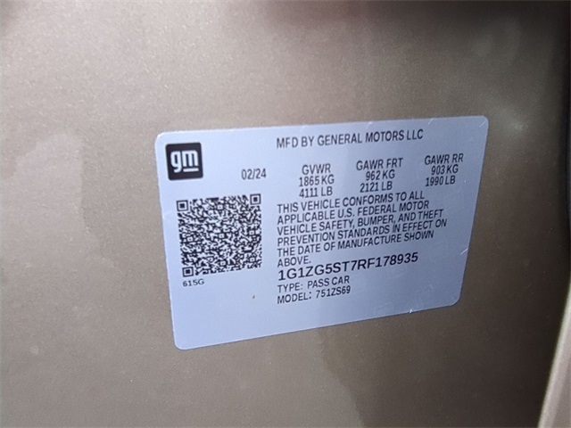 used 2024 Chevrolet Malibu car, priced at $20,911