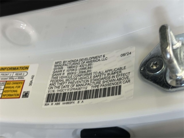 used 2024 Honda Accord car, priced at $25,370