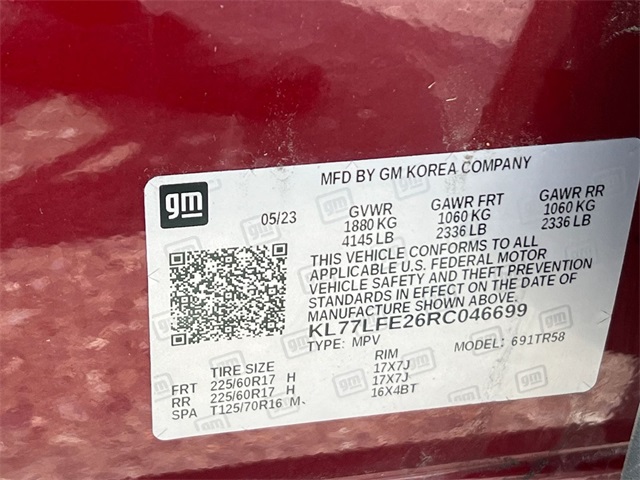 used 2024 Chevrolet Trax car, priced at $21,211