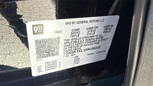 used 2024 Chevrolet Tahoe car, priced at $79,998