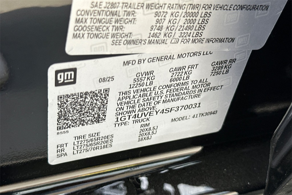 new 2025 GMC Sierra 3500HD car, priced at $84,540