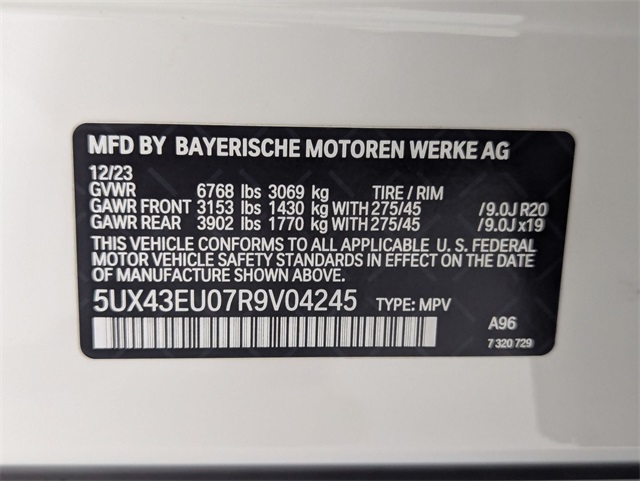 used 2024 BMW X5 car, priced at $75,621