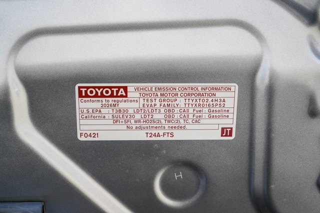 new 2026 Toyota Tacoma car, priced at $40,184