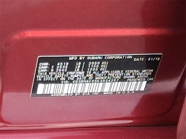 used 2019 Subaru Legacy car, priced at $19,445