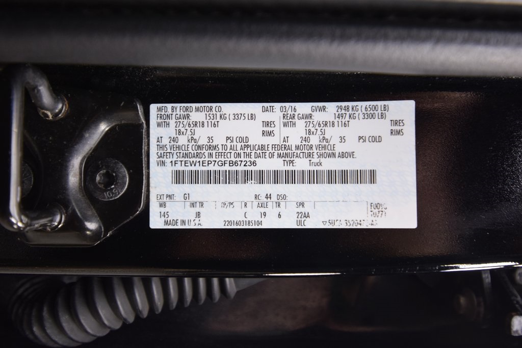 used 2016 Ford F-150 car, priced at $20,130