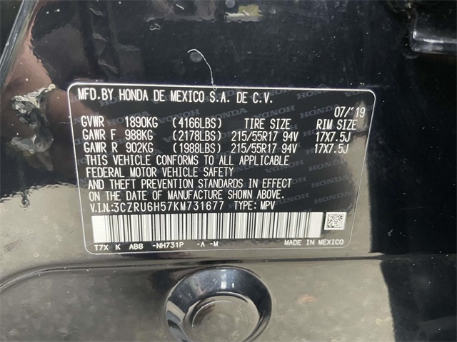 used 2019 Honda HR-V car, priced at $17,471