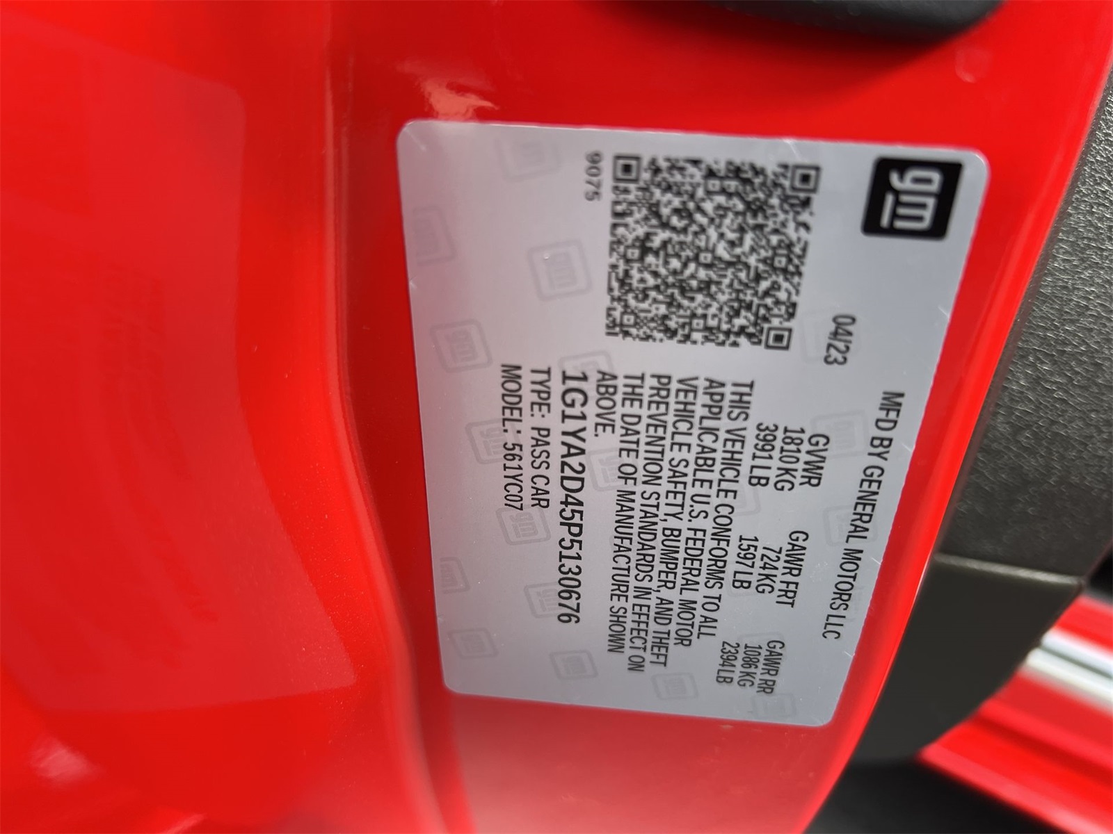 used 2023 Chevrolet Corvette car, priced at $67,991