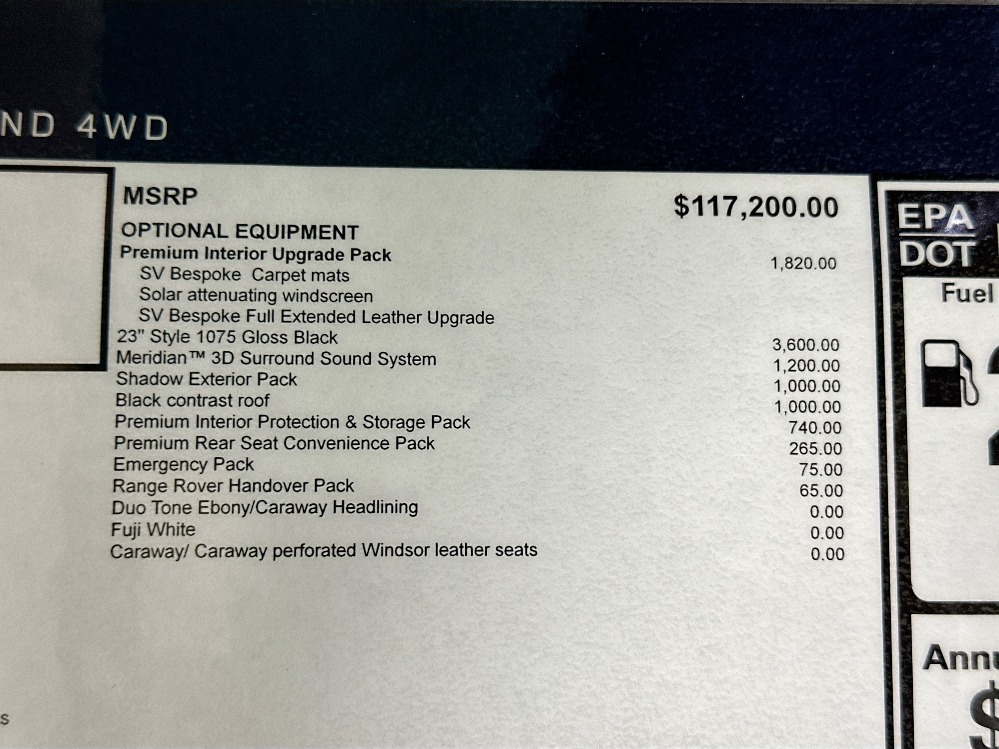 new 2025 Land Rover Range Rover car, priced at $129,115