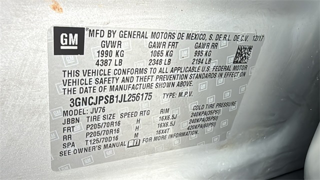 used 2018 Chevrolet Trax car, priced at $13,999