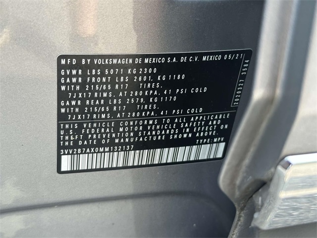 used 2021 Volkswagen Tiguan car, priced at $23,183