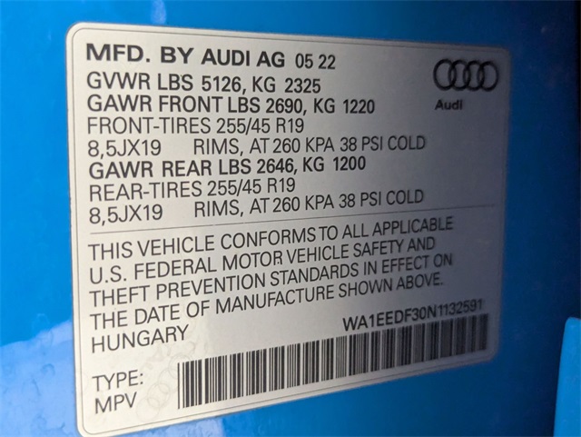 used 2022 Audi Q3 car, priced at $29,781
