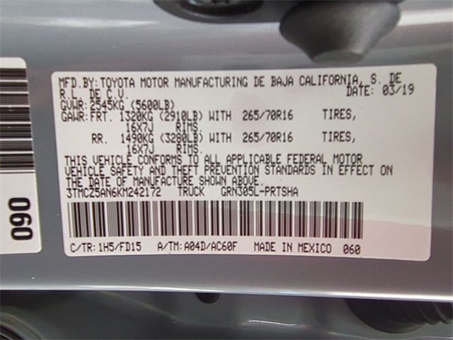 used 2019 Toyota Tacoma car, priced at $31,911